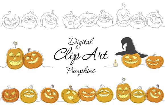 Download Clip Art, Pumpkins, Halloween, Vector - Vector Collection
