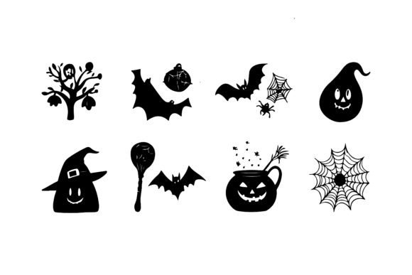Download Spider Silhouettes, Cobwebs Vector Art - Vector Collection