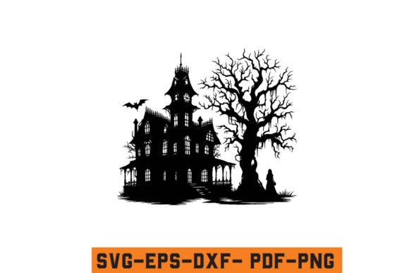 Download Halloween Haunted House Vector SVG File - Vector Collection