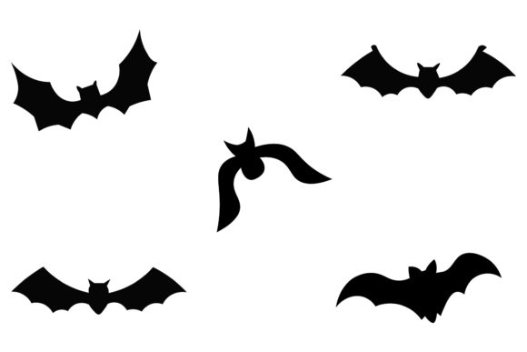 Download Halloween Bats Silhouette Vector Set - Vector Collection