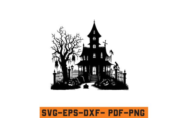 Download Halloween Haunted House Vector SVG File - Vector Collection