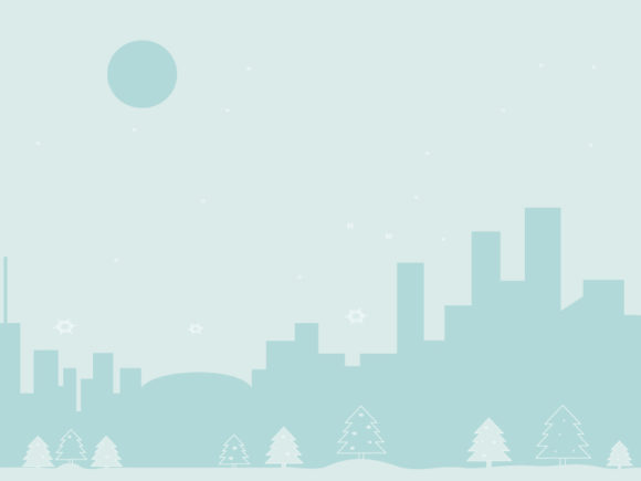 Download Winter City in the Full Moon,vector - Vector Collection