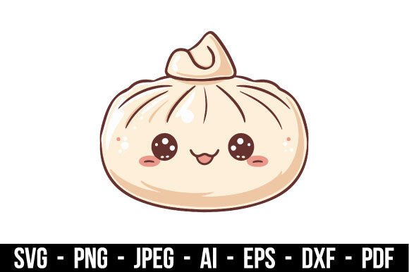 Download Charming Dumpling Vector SVG - Vector Collection