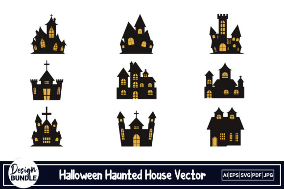 Download Halloween Haunted House Vector Design - Vector Collection