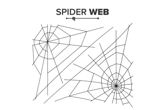 Download Halloween Spider Web Vector. Black - Vector Collection