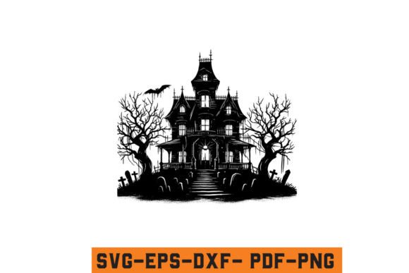 Download Halloween Haunted House Vector SVG File - Vector Collection