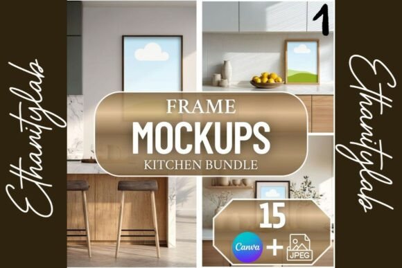 Download Kitchen Mockups | JPEG &amp; Canva 15 Pack - Jpeg Collection