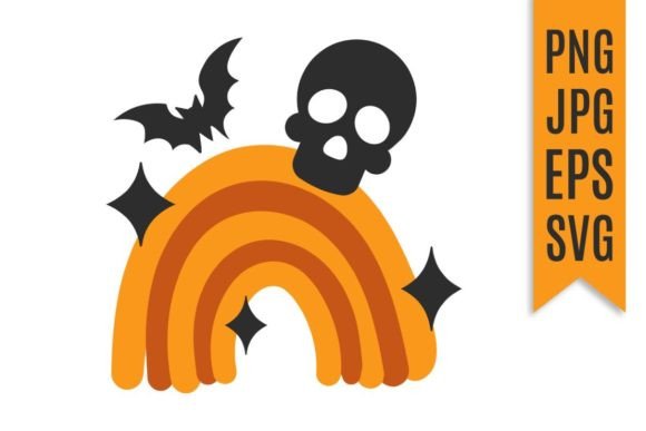 Download Rainbow Halloween Vector Illustration - Vector Collection