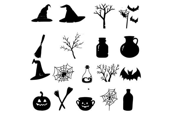Download Spooky Silhouette Vector Element Set - Vector Collection