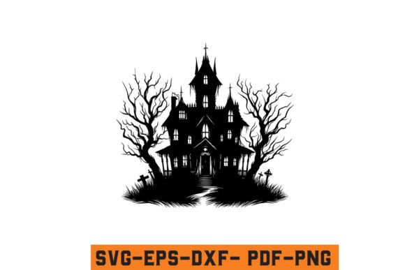 Download Halloween Haunted House Vector SVG File - Vector Collection