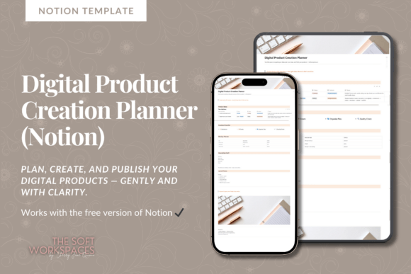 Download Digital Product Creation Notion Planner - Premium Resources