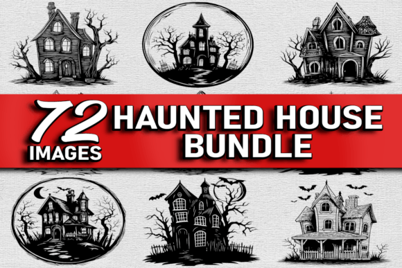Download Haunted House Vector Bundle Svg Eps Png - Vector Collection