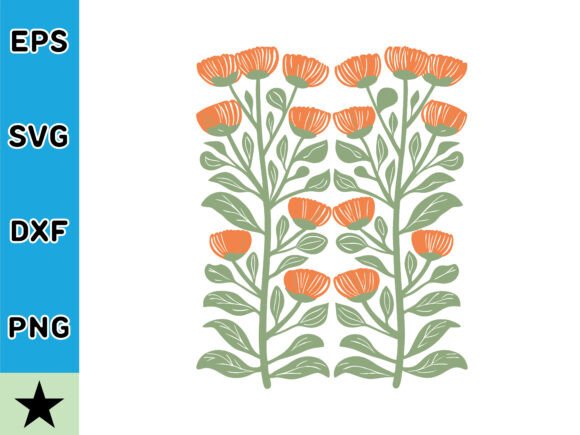 Download Retro Inspired Abstract Flower Vector - Vector Collection