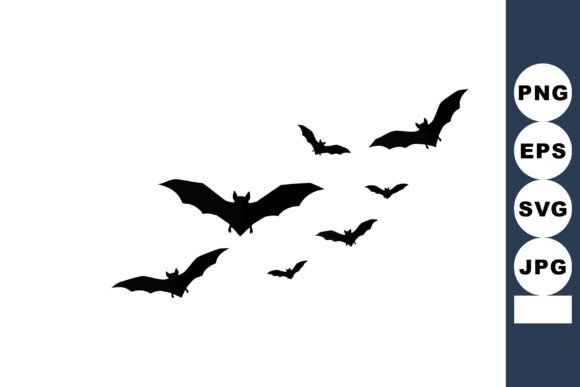 Download Flying Bats Silhouette Vector Illustrati - Vector Collection
