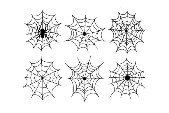 Download Spider Silhouettes, Cobwebs Vector Art - Vector Collection