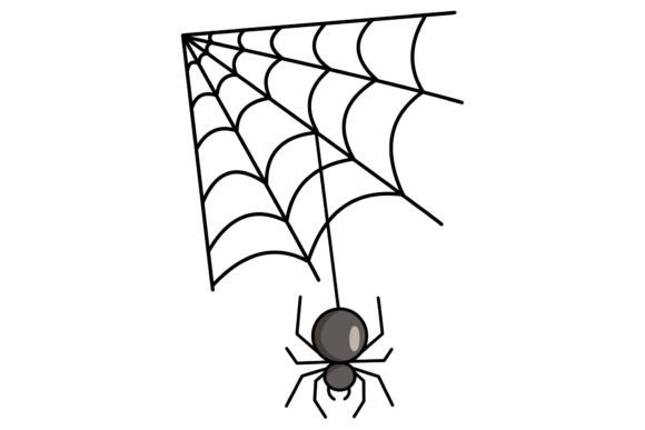 Download Halloween Spider Web Vector Illustration - Vector Collection