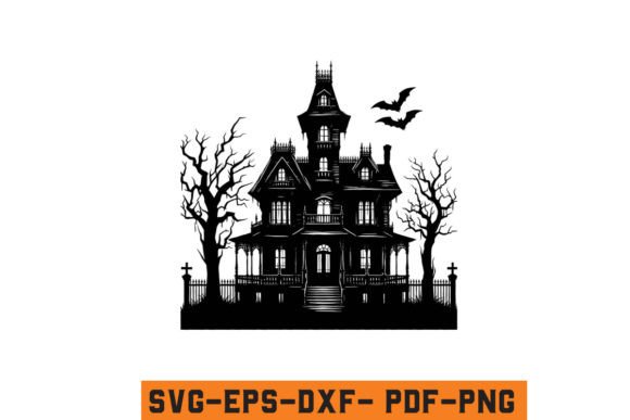 Download Halloween Haunted House Vector SVG File - Vector Collection