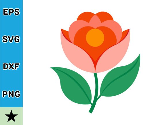 Download Retro Inspired Vintage Flower SVG Vector - Vector Collection