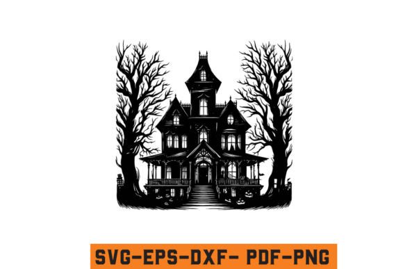 Download Halloween Haunted House Vector SVG File - Vector Collection